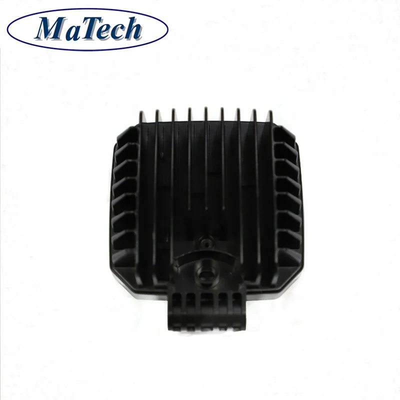 Matech Factory Custom Black Coated Heatsink Die Cast Aluminum Alloy Case
