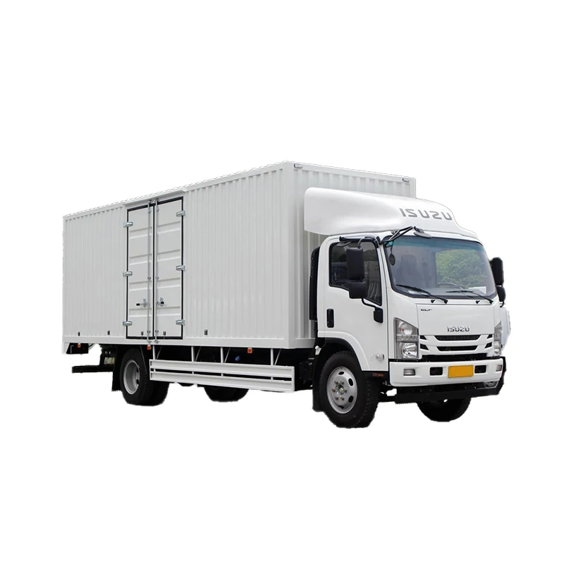 ISUZU 8/10 ton tipper truck with 4x2 700p box truck mini for sale Used  8ton cargo box truck with lift gate