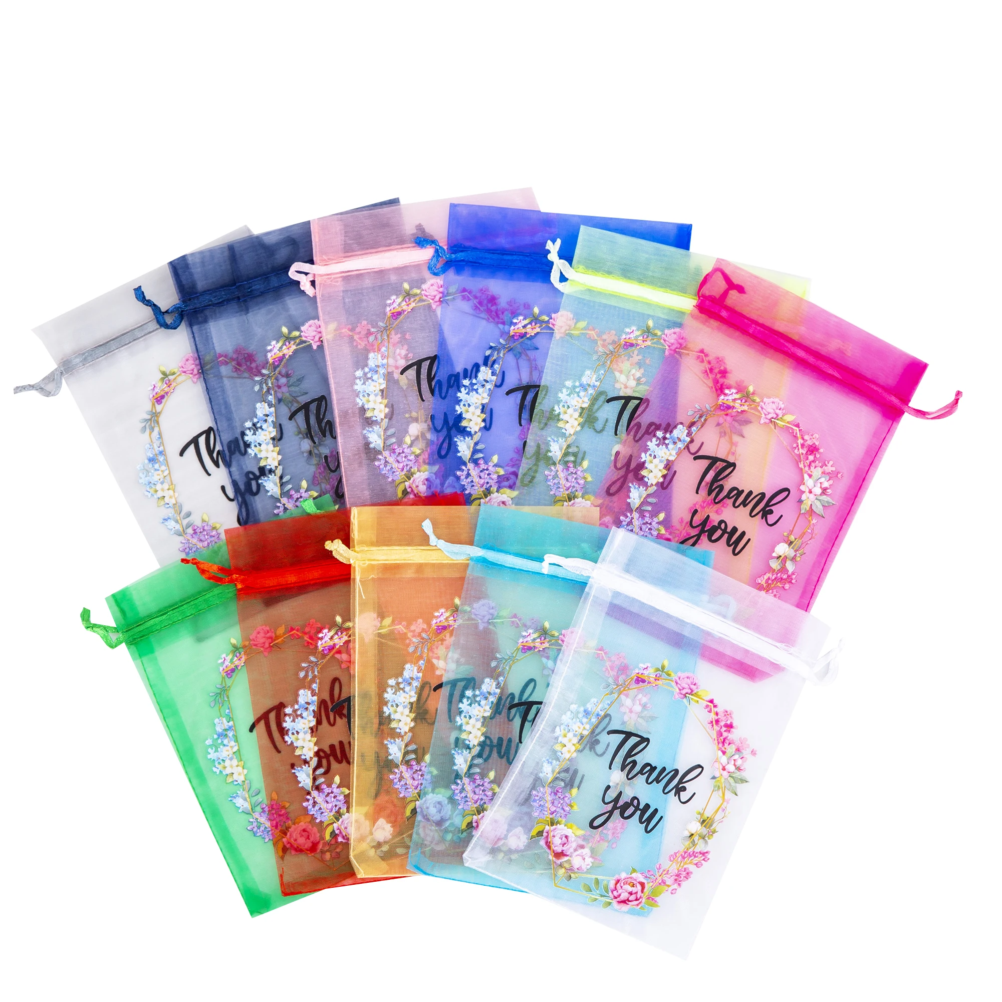 clear thank you bags organza velvet burlap linen bag with ribbon for bags