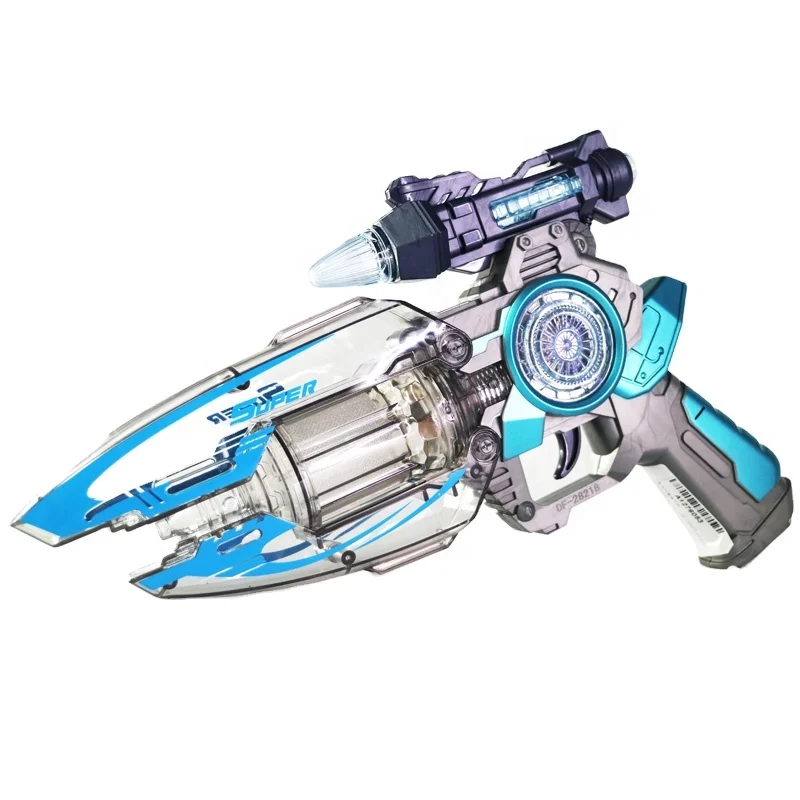 Factory Outlet Plastic Toy Gun for Kids with Light and Sound Battery  Space Gun Electronic Toy ColorBox Package