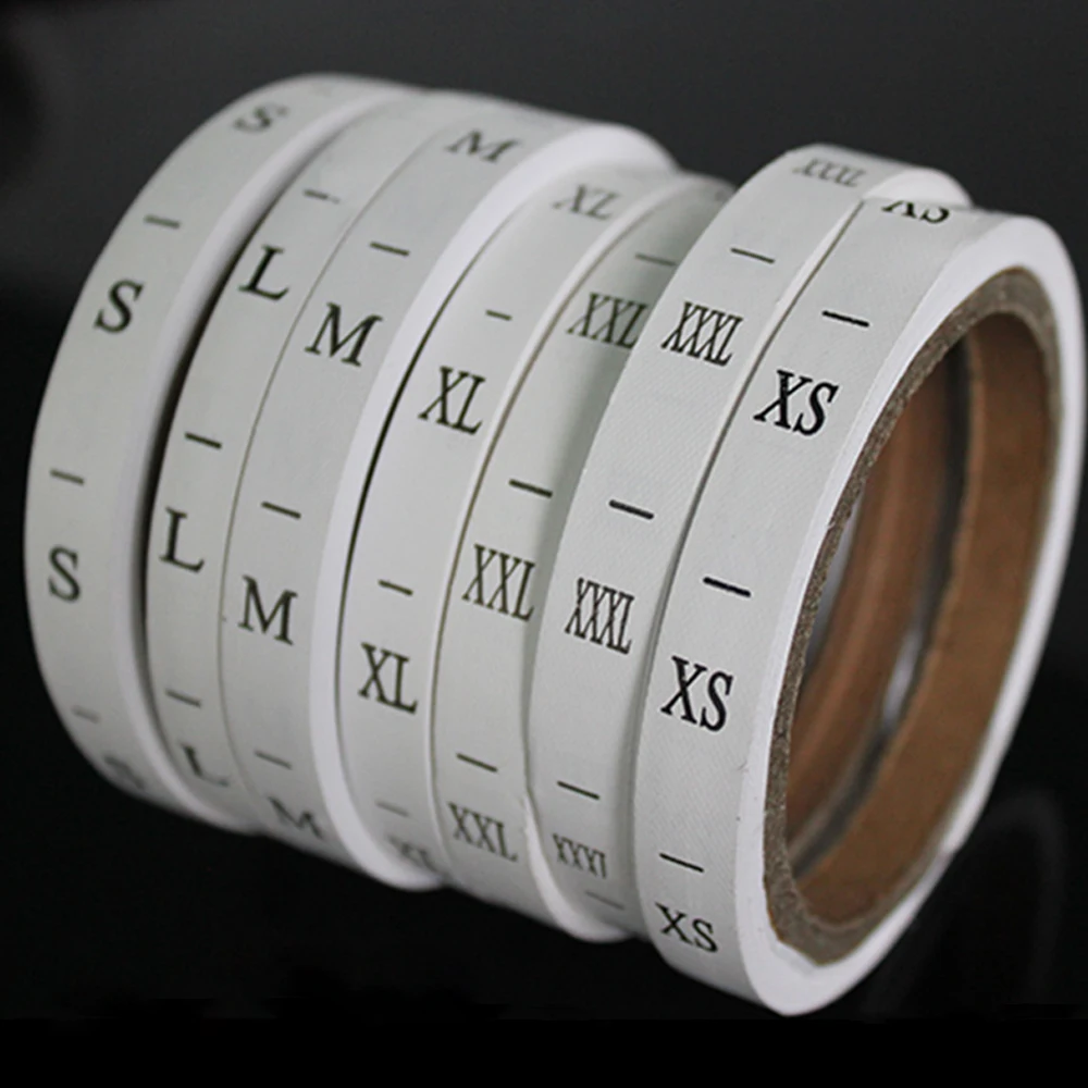 Stock wholesale  Xs S M L Xl child cloth garment size label tags