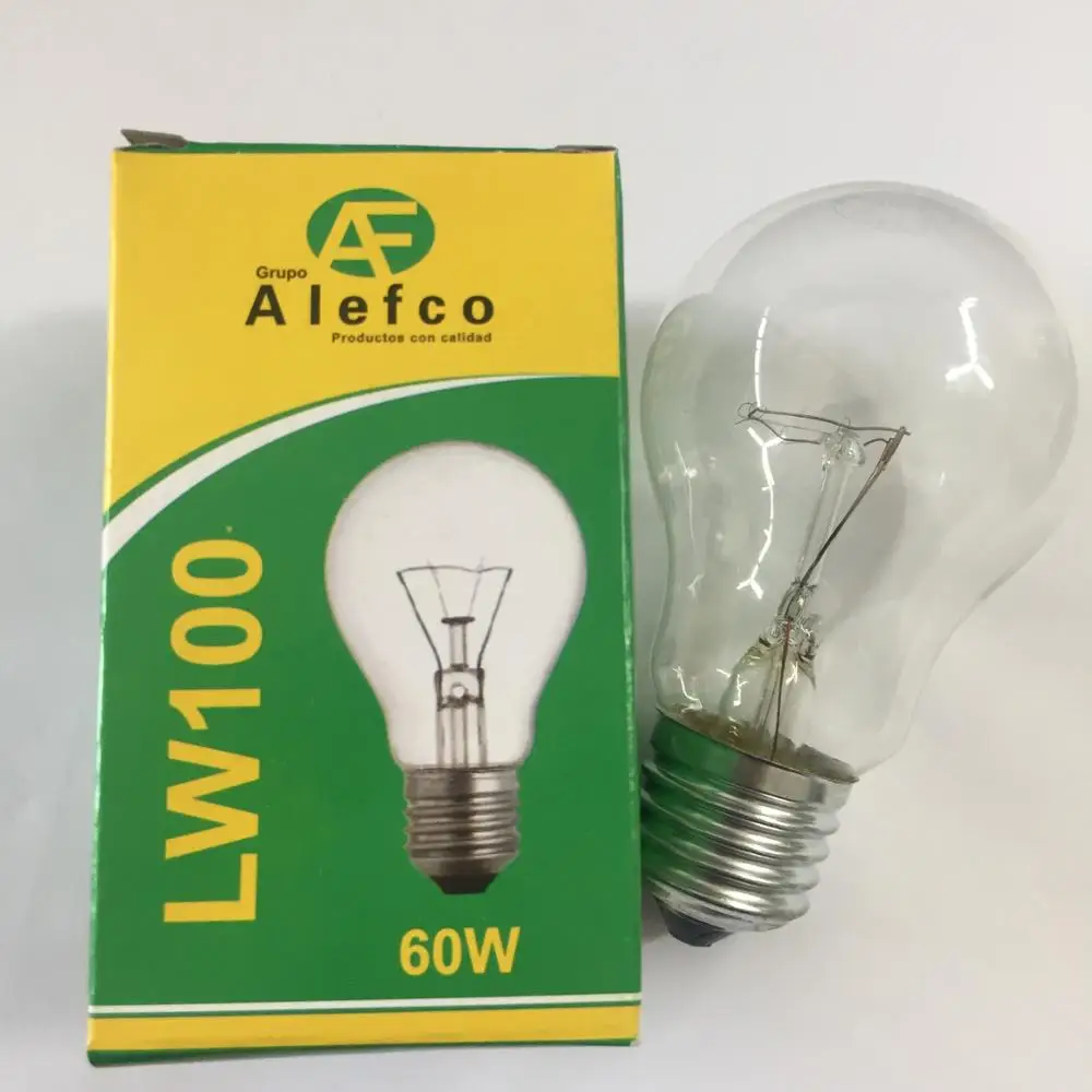 220V round clear light bulbs 40w 60w 75w 100w 150w 200w 500w incandescent bulb E27 B22 General Lighting Service bulbs