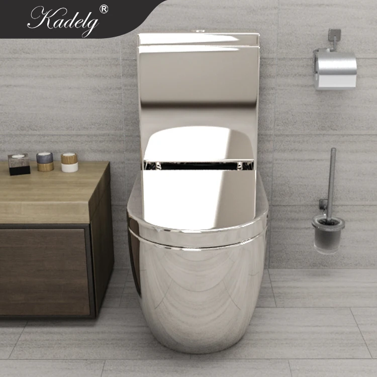 Middle East Market Two piece Toilet Silver Water Closet