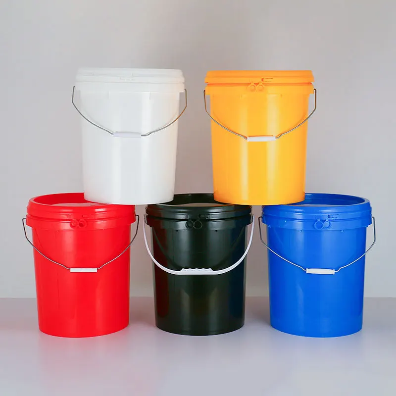 Wholesale 1L-33L PP Food Grade 5 Gallon Plastic Pail Paint Buckets With Lids Handle Plastic