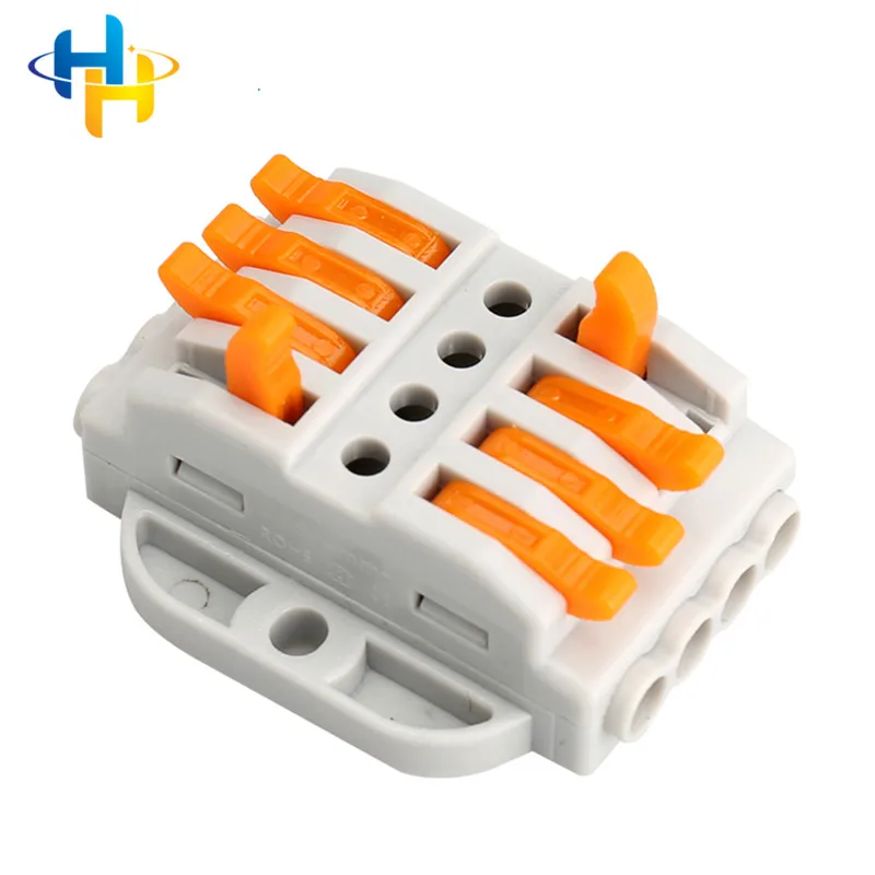 LED Strip Light Quick Wire Connecting Spring Wire Connectors Electrical Cable Clamp Terminal Block Connector
