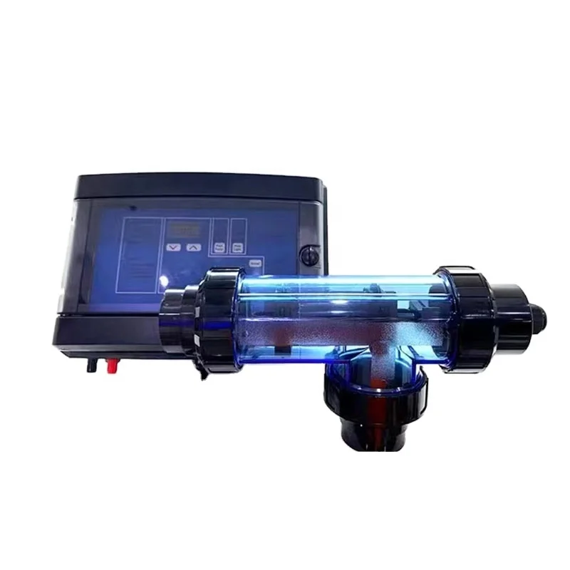 High efficiency 5G,15G,30G,50G/Hr Salt Chlorinator Swimming Pool Salt Chlorinator Cell WATER CROWN Chlorine Generator