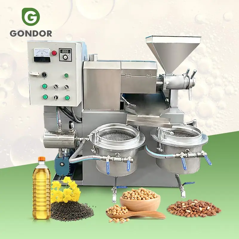 Canola Herb Spiral Oil Press Presser Comercial Tanzania Manual Sunflower Oil Extraction Machine Made in China