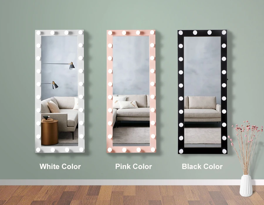 ILLUMIR Hair Salon Styling Mirror Barber Shop Saloon Mirrors With Led Light For Station Furniture