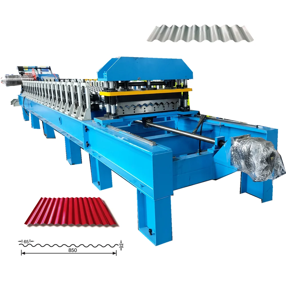 PPGI GI full hard color steel corrugated iron roofing roll forming rolling machine