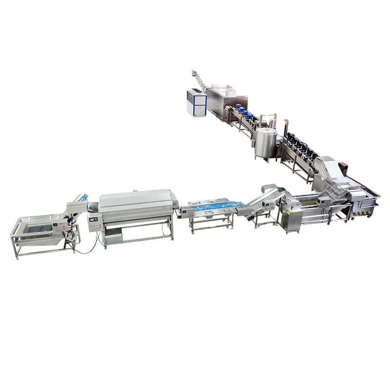 High Productivity Automatic Potato Chips Production Line Frozen French Fries Production Line