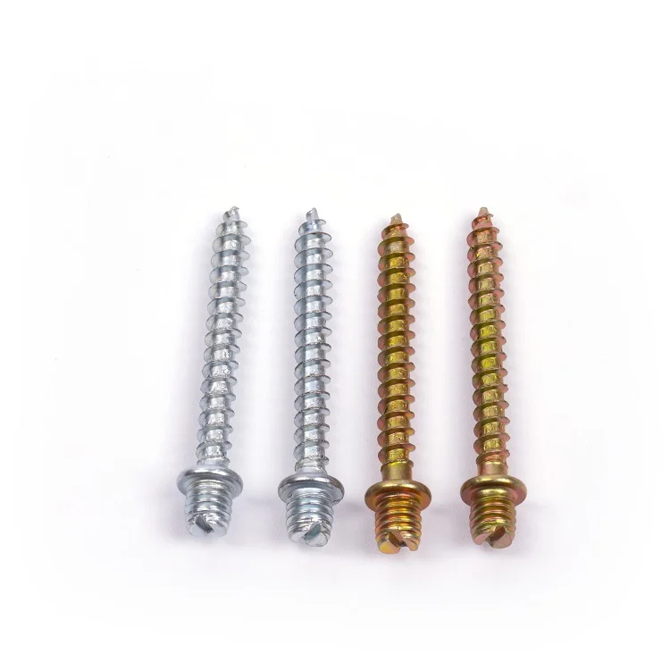 Industry Fasteners M8  carbon steel double wood screw self tapping screw