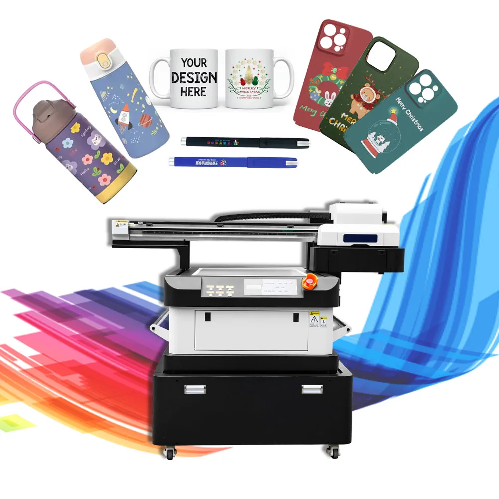 Lancelot uv flatbed printer 6090 digital flatbed printer uv digital inkjet label printer i1600 i3200