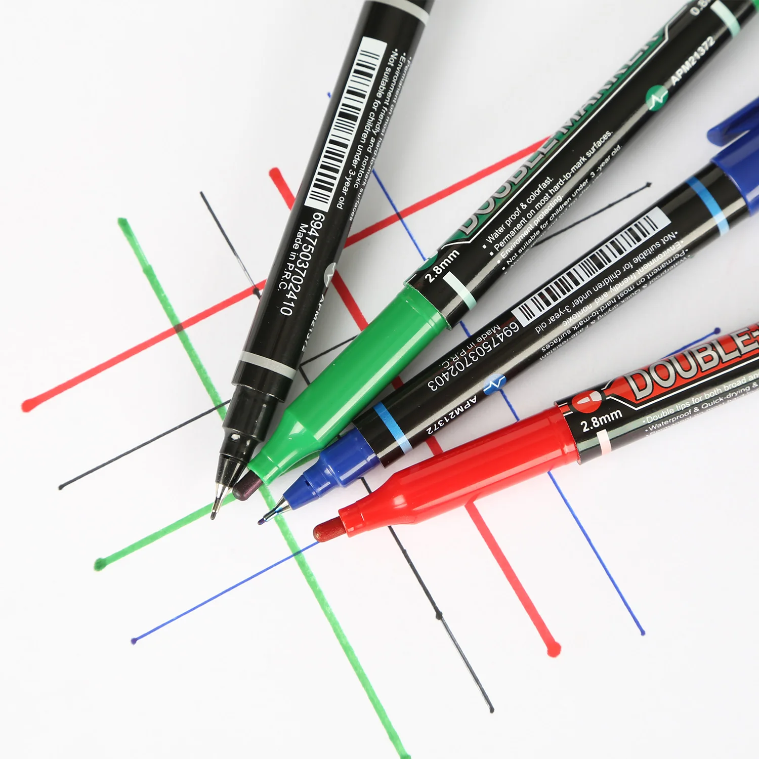 M&G Permanent Marker Double Tips with Fine Point