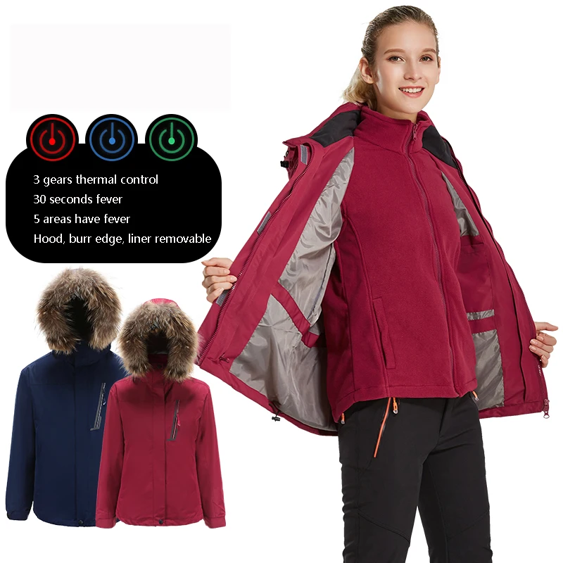 
The new USB Charging and Heating Coat for 2021 comes in a two-piece storm suit for couples 