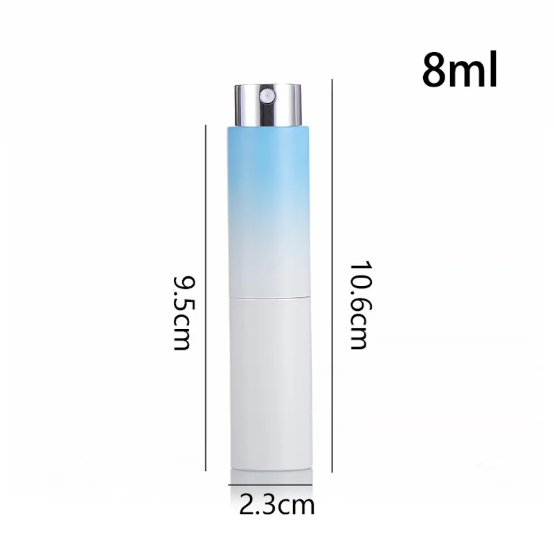 8ml 10ml Travel Mini Portable Size Parfum Spray Atomiser Container Twist Refillable Cologne Perfume Atomizer Bottles
