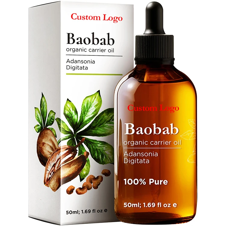 Wholesale Private Label All Natural Organic Hair Care Nourishing Moisturizing Hair Growth Oil With Baobab Oil