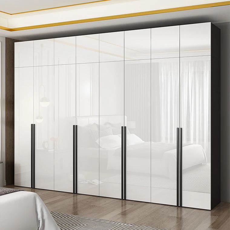 Luxury home hotel furniture modern wardrobe with dresser clothes closet