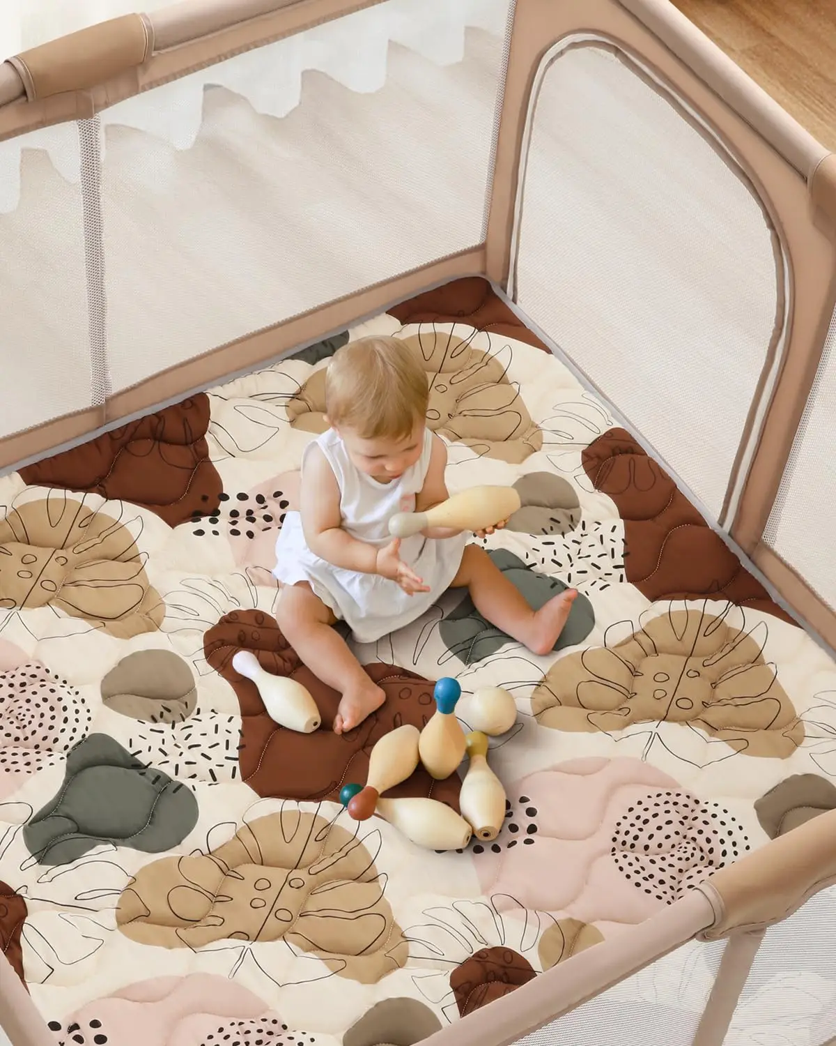 Baby Safety Mats Thick One-Piece Crawling Mat Non-Slip Cushioned Baby Play mat for Babies Toddlers Foldable Machine Washable