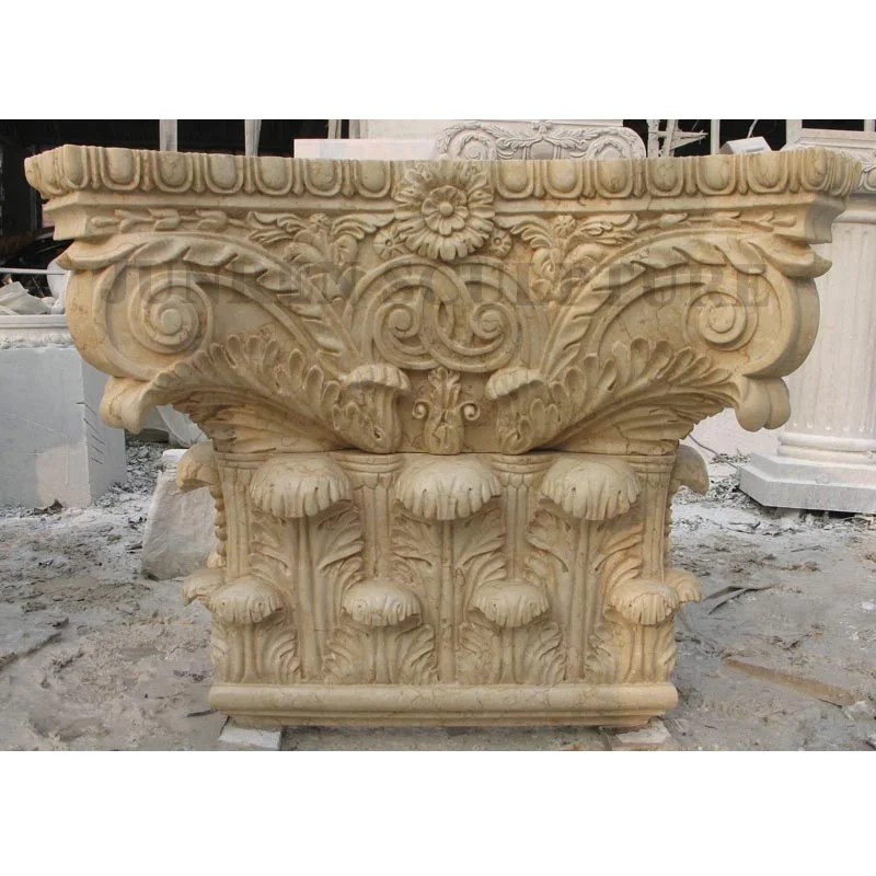 European Style Luxury Decorative Marble Column Marble Pillar Pedestal Base For Statue Sculpture