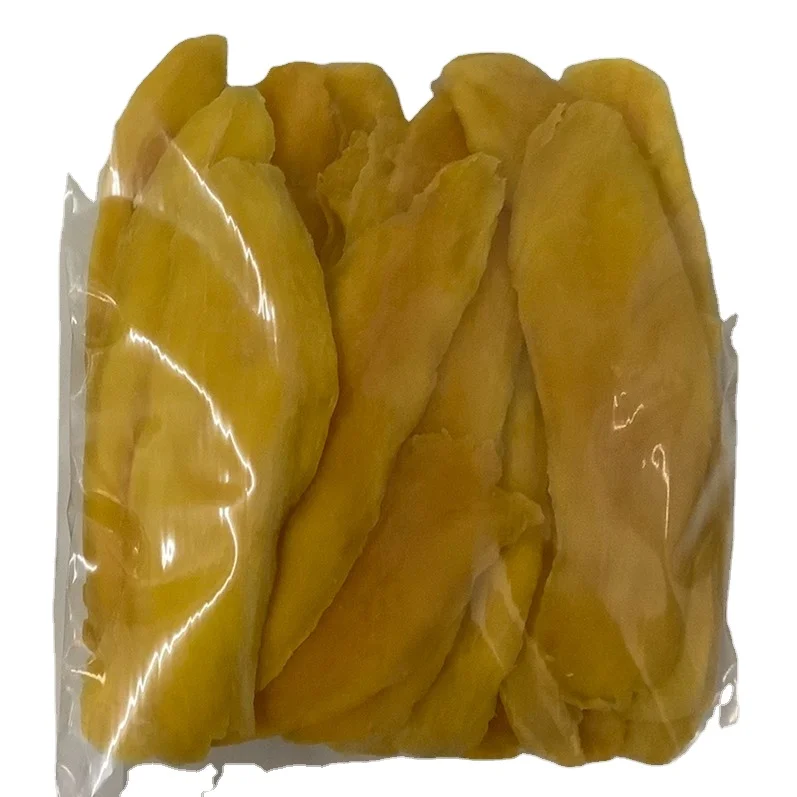 Soft dried mango with natural flavor and color Thailand mango snacks fruit