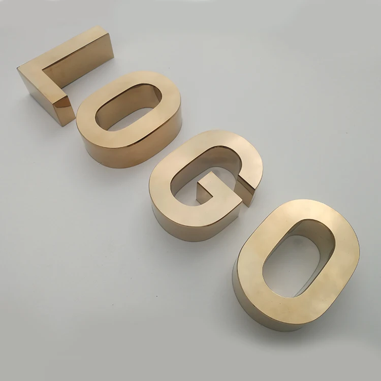 Customizable Brushed frosted texture metal backlit led logo