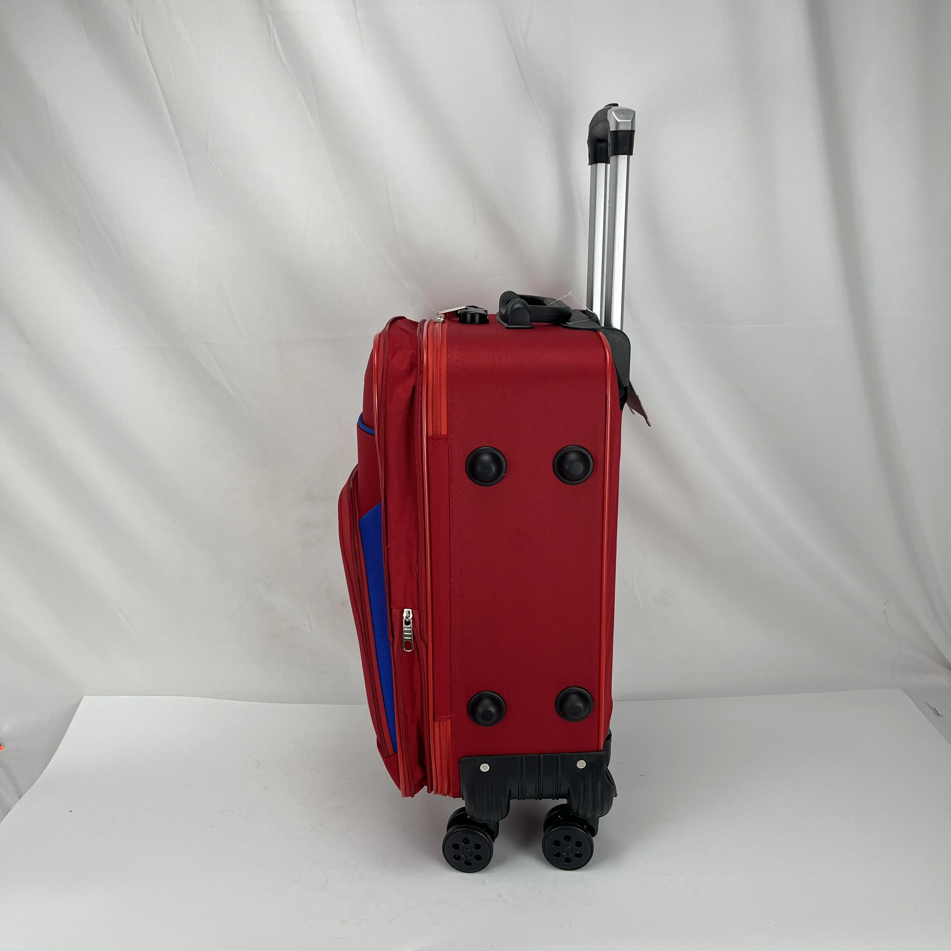 Qideming 2023 New Design Soft Luggage Trolley Bag Oxford Customized Logo Suitcase High Quality Luggage Suitcase