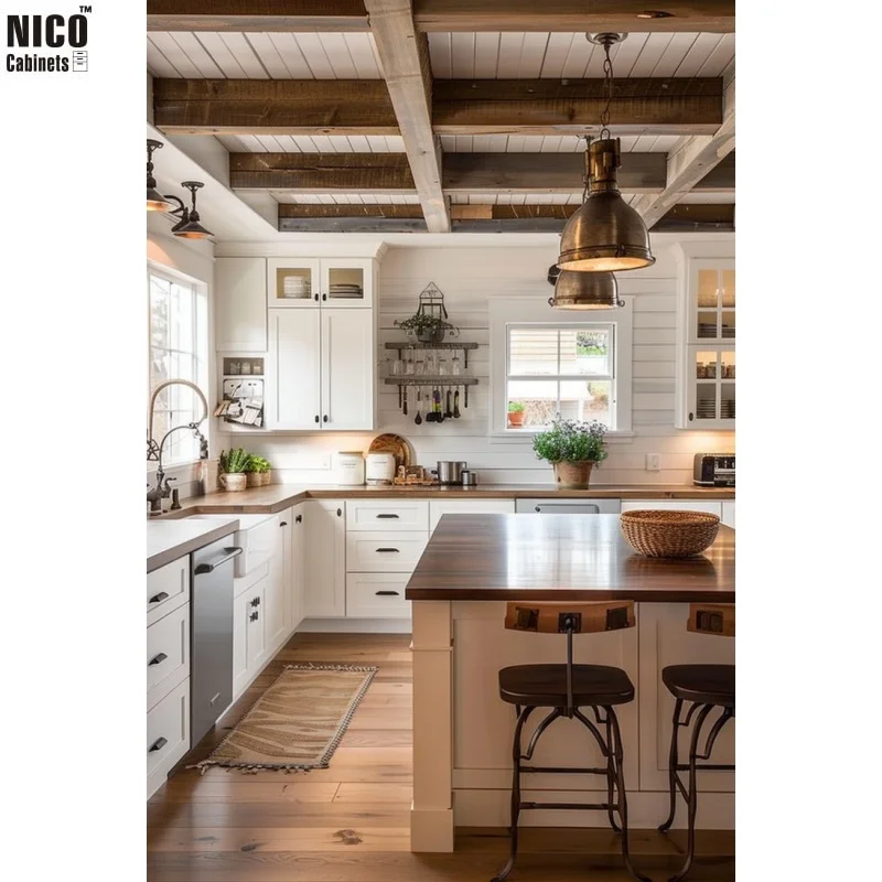 Роскошный водонепроницаемый шкаф NICOCABINET для хранения раковины белый лак с мягким закрытием в классическом стиле кухонный шкаф