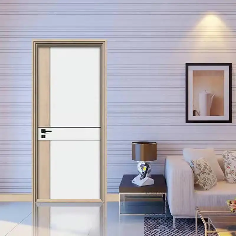 JYJ CHINA FACTORY SOLID WOODEN MELAMINE DOOR FOR HOTEL ROOM