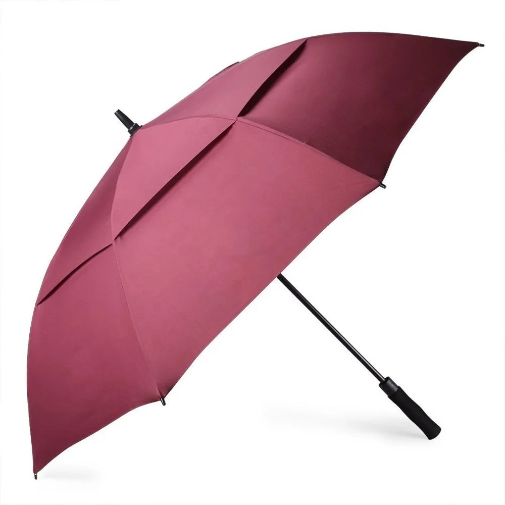 Extra Large Windproof Vented Golf Umbrellas With Logo Prints