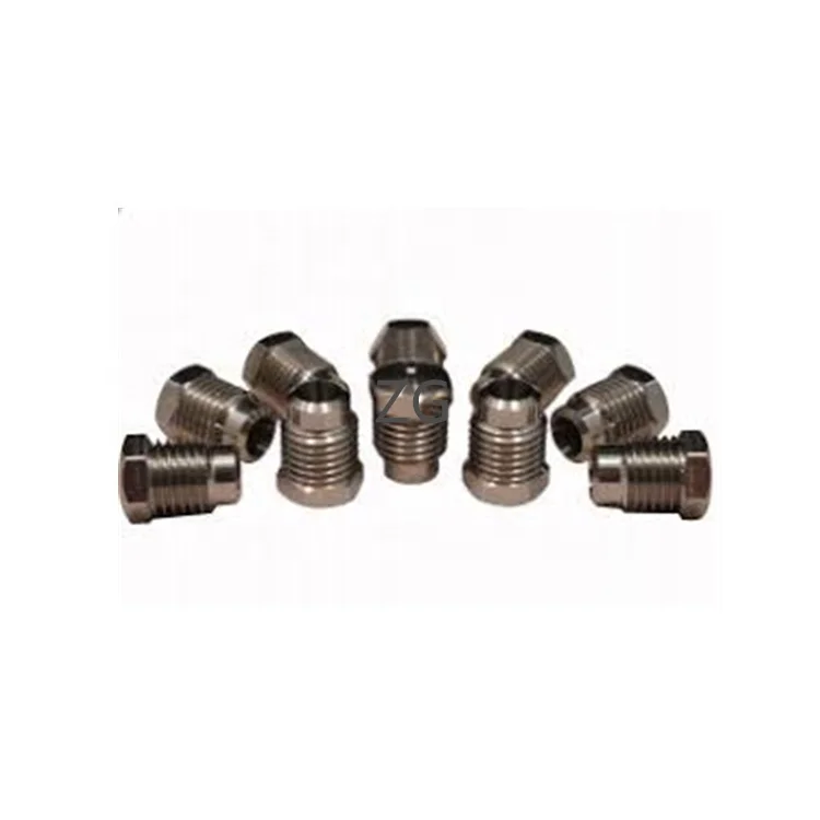 ultra high pressure cleaner papermaking ruby sapphire solid stream needle nozzle 3/8 industrial cleaning m5 m10