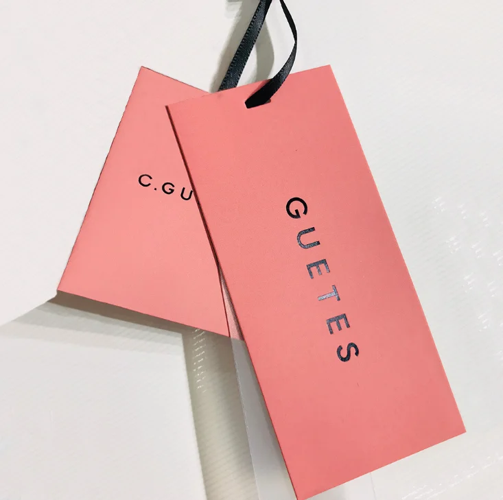 Best selling hang tag rope  Custom Clothing seal string  Hang Tag Paper Customer Logo Printed clothing tags labels for clothing