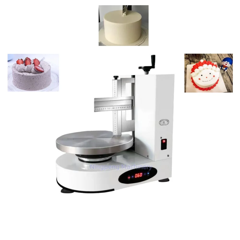 Better Cake Embryo Creamer Maker Cake Straightening Machine About 60Rpm High Speed Cake Cream Plastering Refining Machine