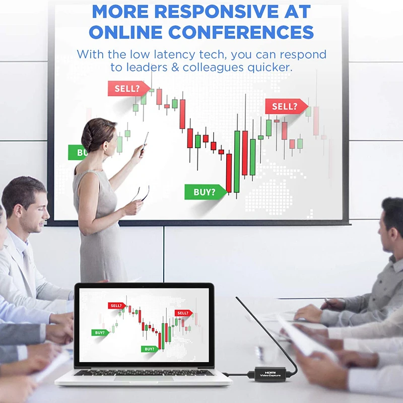 Audio Video Capture Cards HDMI to USB 2.0  Record via DSLR Camcorder Action Cam for High Definition Acquisition, Live Br