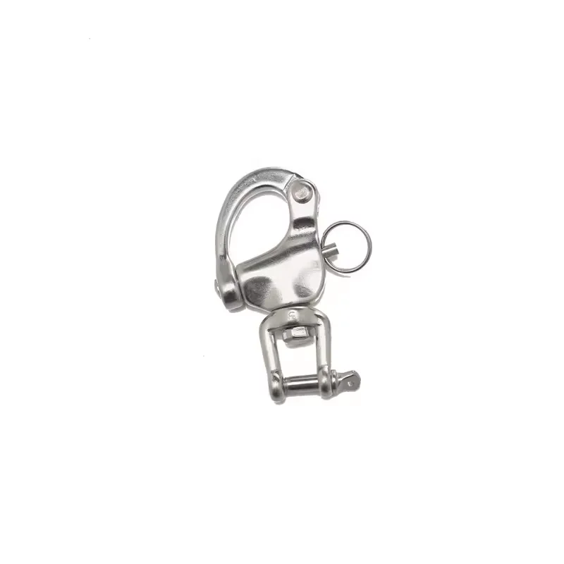 Stainless Steel 316 Marine Quick Release Swivel Snap Shackle Sailing Yacht Webbing Rope Shackle