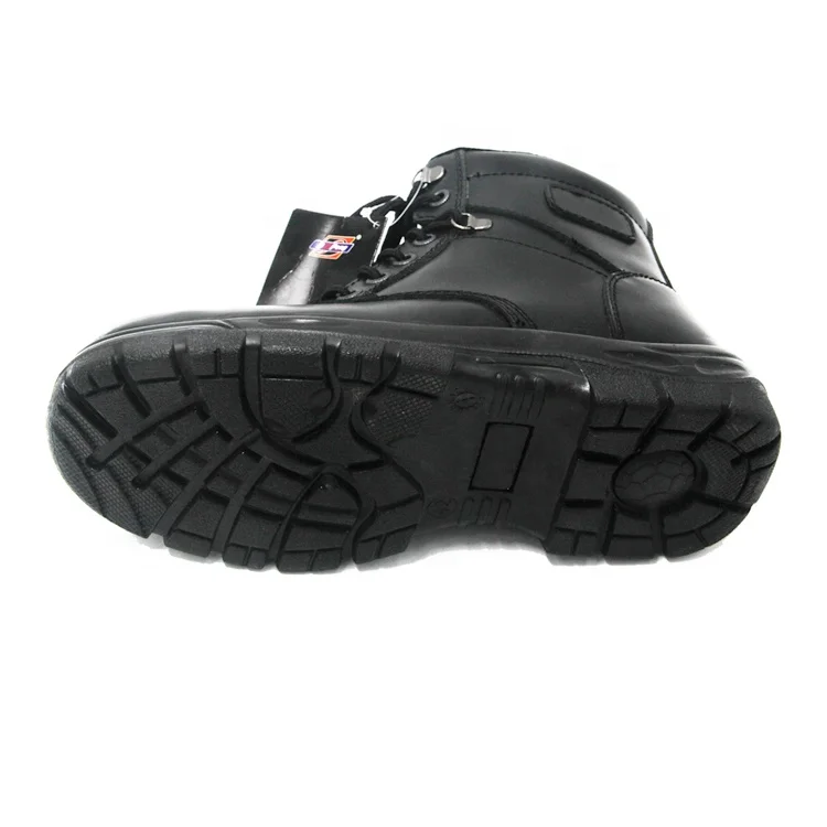 middle cut smooth leather high heel security guard office women safety boots Malaysia