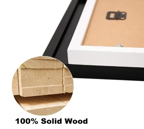 Wholesale White Color Solid Wood Stand Photo Frame Picture Frames for Table Top Display and Wall Mounting Photo Fram