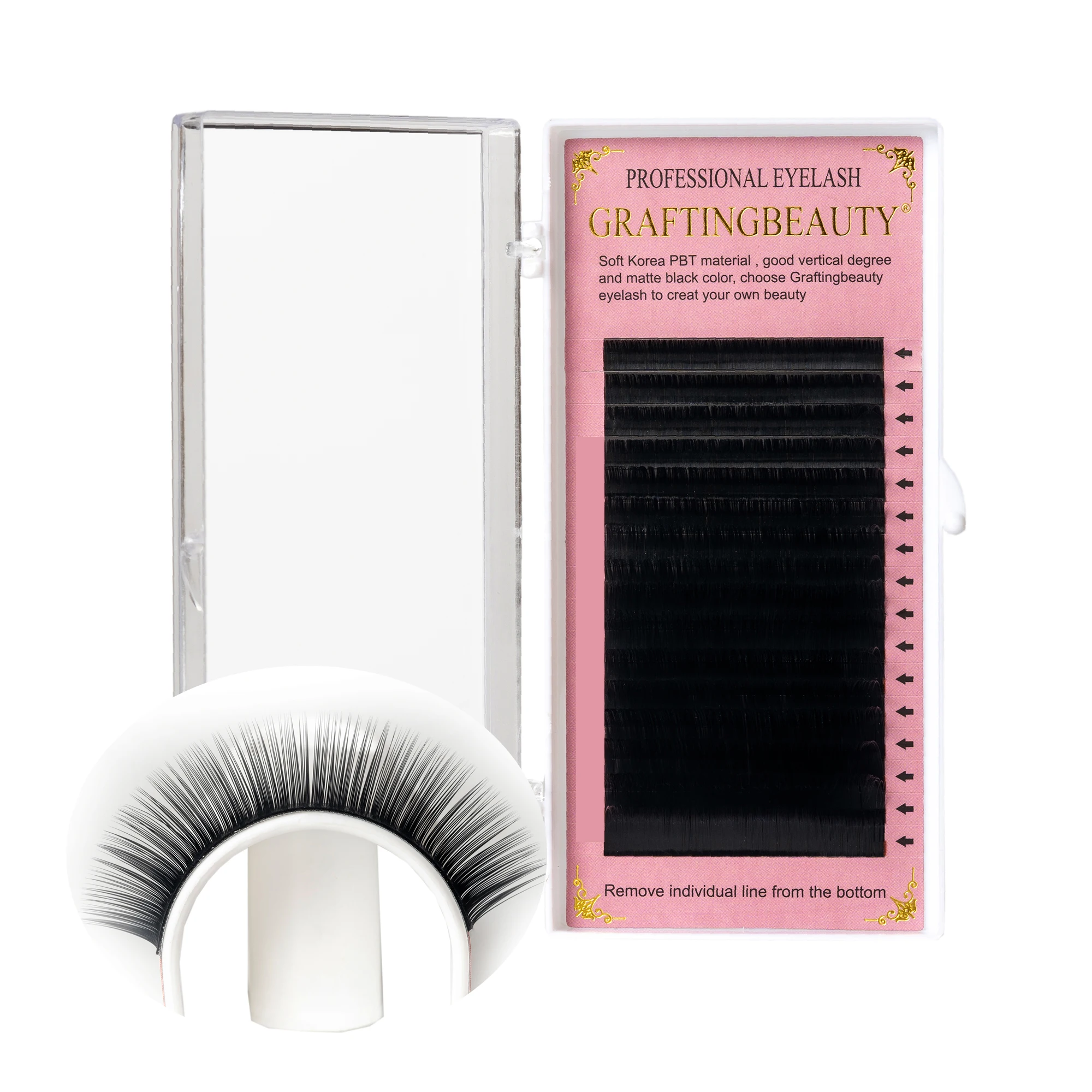Graftingbeauty factory dropshipping volume lash tray all size lash extension trays russian volume lashes supplies