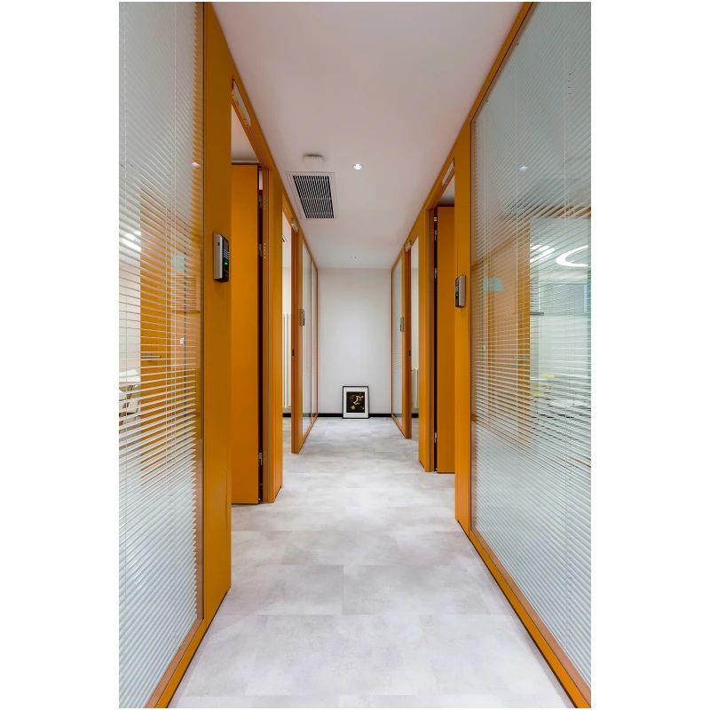 Guangzhou furniture manufacturer aluminum 
frameless glass office wall panel partition system room partition board