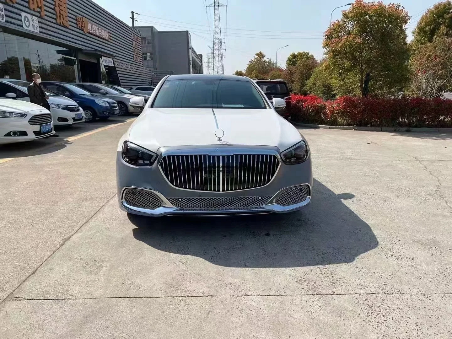 upgrade to the latest maybach style body kit bodykit sets with lamps for Mercedes benz E class W213 car parts 2016-2020