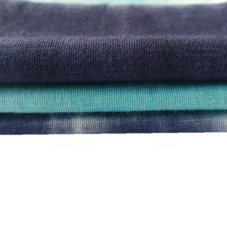 Tie dyed 50% cotton rayon blend single jersey