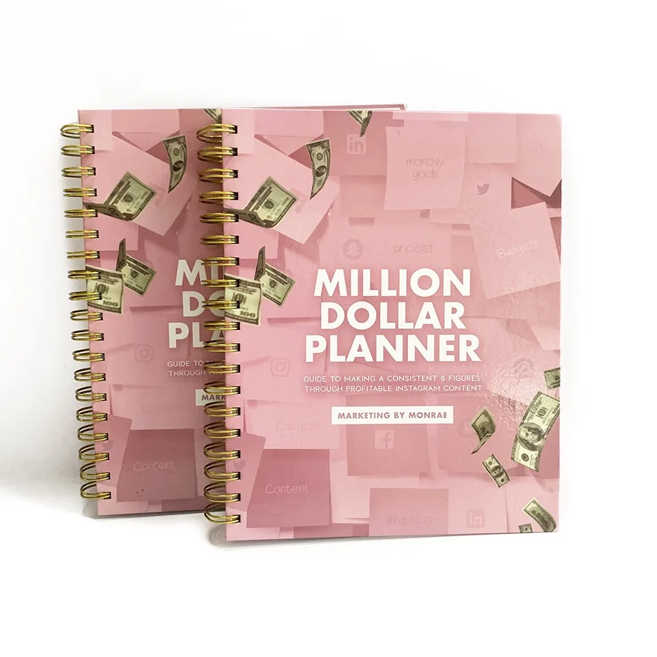 Новый дизайн блокнот на спирали индекс 12 месяцев без даты еженедельный и ежемесячный планировщик дневник 2023 год