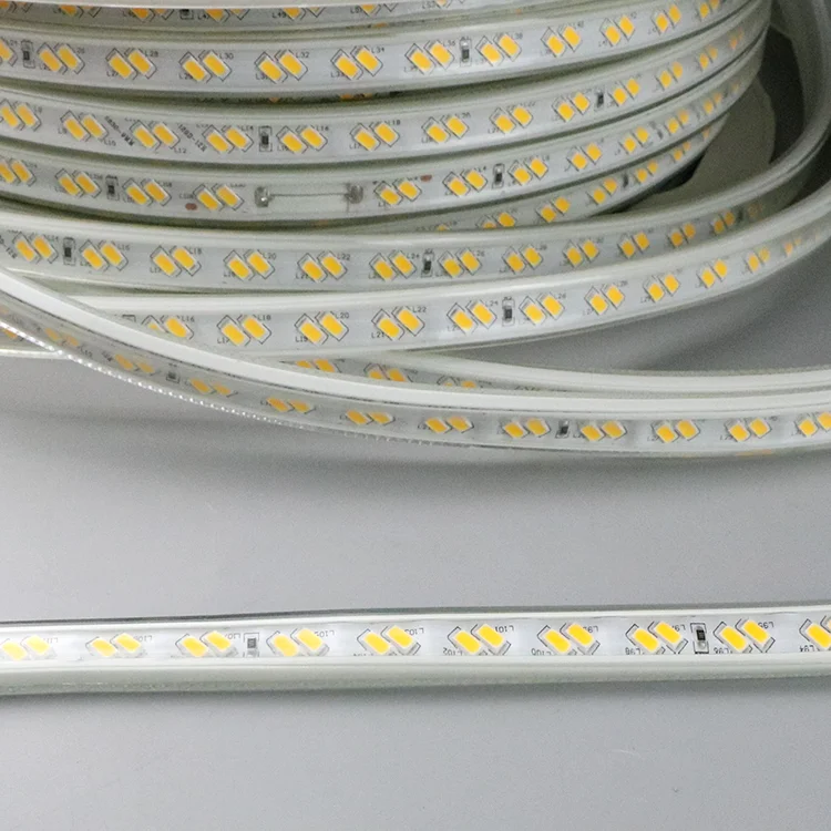Double Row SMD5730 High Voltage Flexible LED Strips AC220V 50M/roll 120LED/M Led Soft Strip