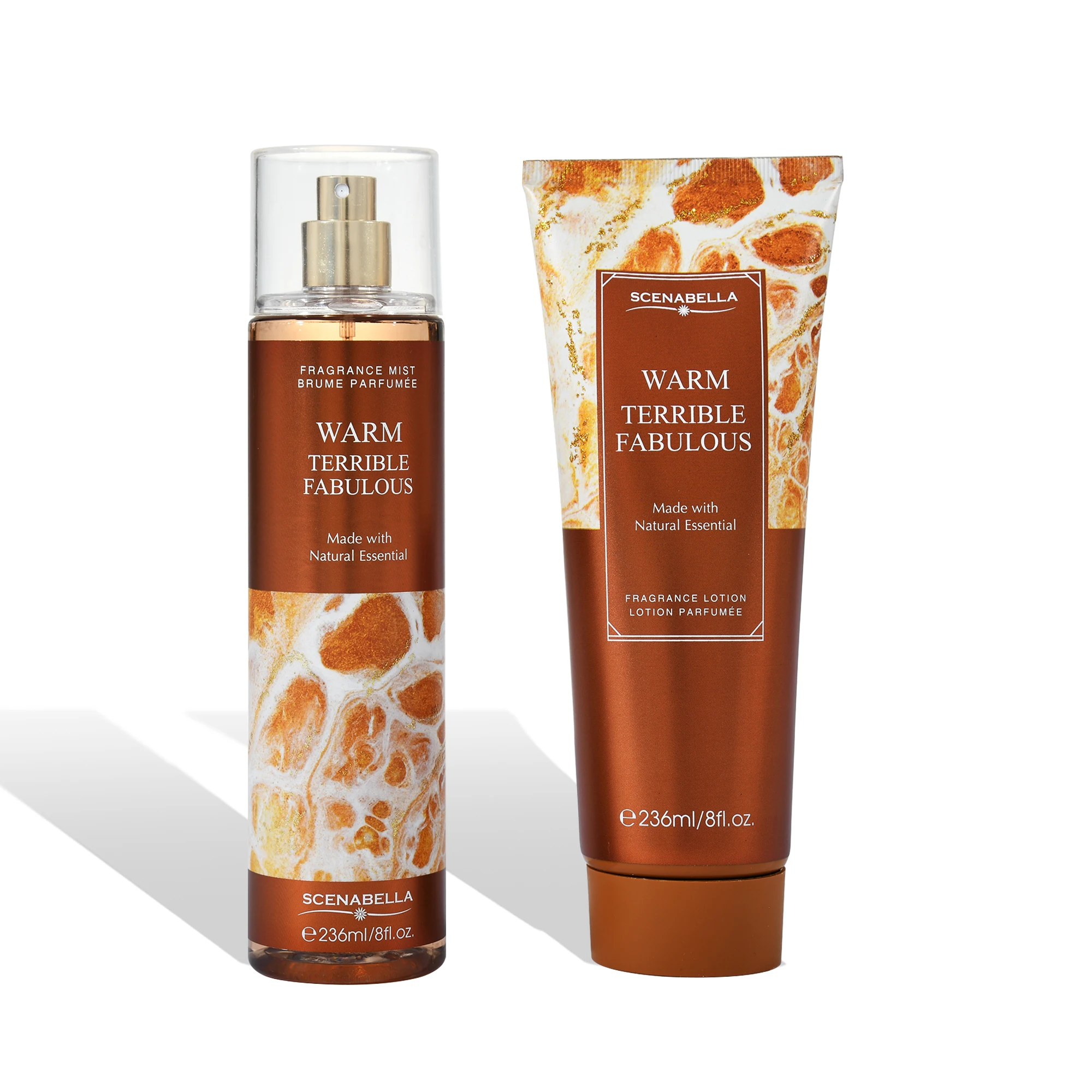 236ml  Manufacturing  body spray fragrance body mist and body lotion set SG0122