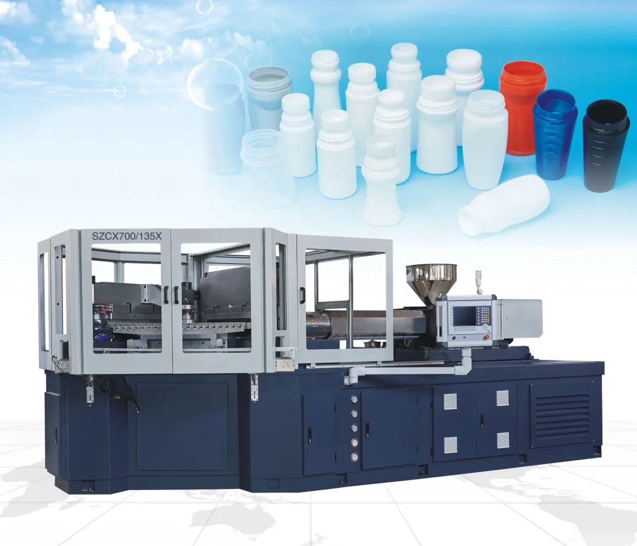 China taizhou one step injection stretch blow molding machine for PET bottles