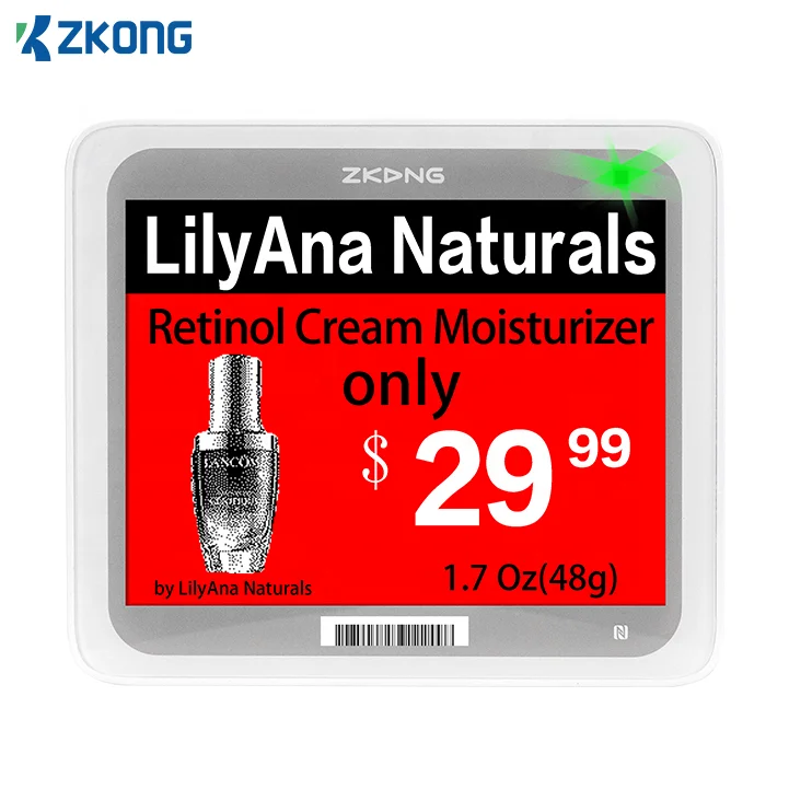 Zkong 4,2 дюймовая этикетка для супермаркета, этикетка на заказ, Электронная этикетка на полку, ценник, изготовитель для одежды