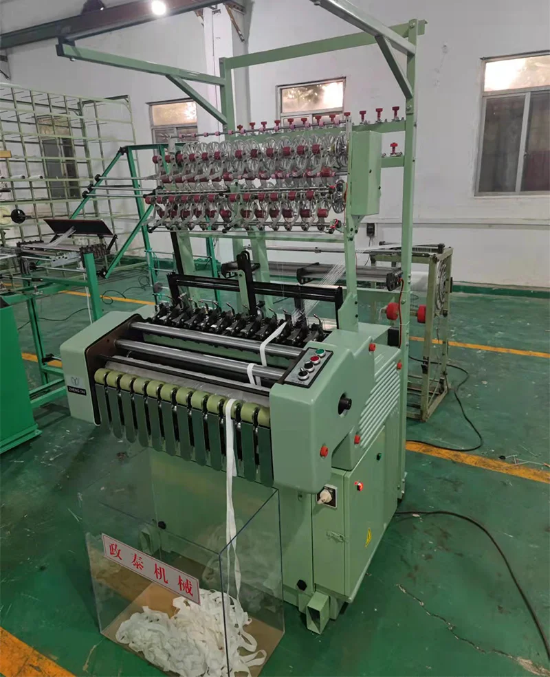 Zhengtai Model 8/30 10/30 12/25 14/20 Narrow Fabric Weaving Machinery Elastic Or Inelastic Double Layer Needle Loom