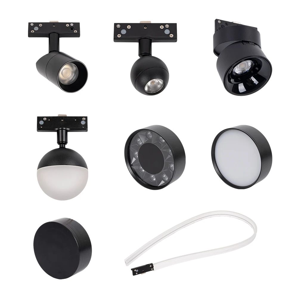 Commercial Lighting Dc48V Office Hotel Home Ultra-Thin Aluminum Grille Flood Light Spotlight Led Track Light