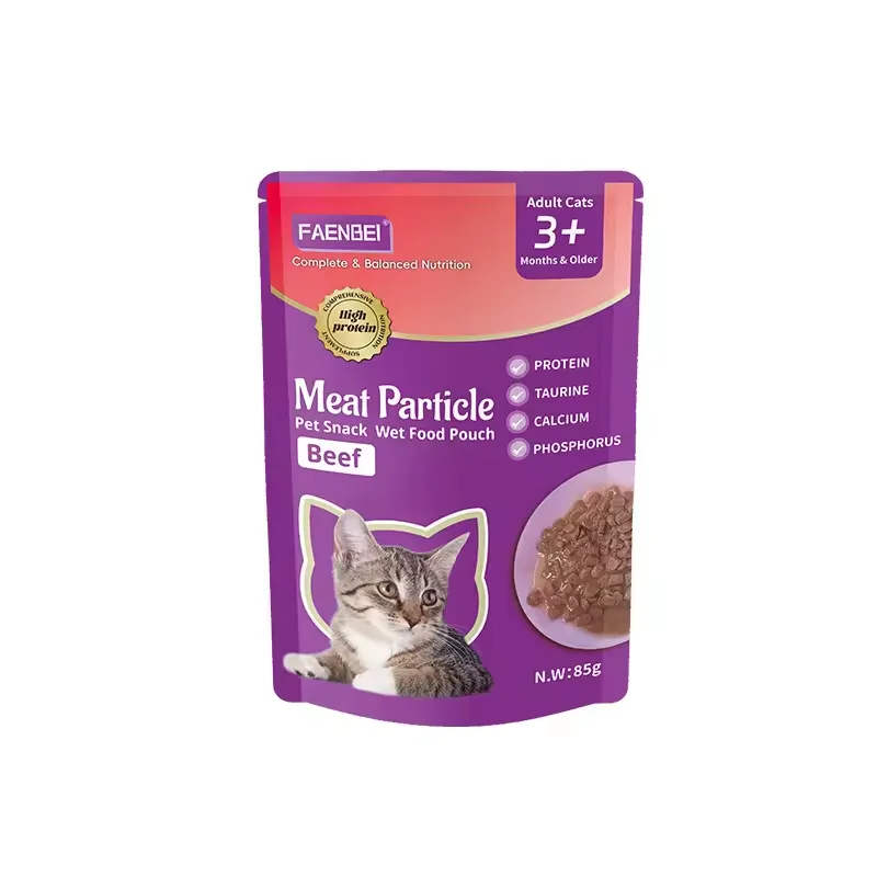 Factory Customized Wholesale Wet Cat Snack Various Flavors  Natural Cat Food Cat Treats