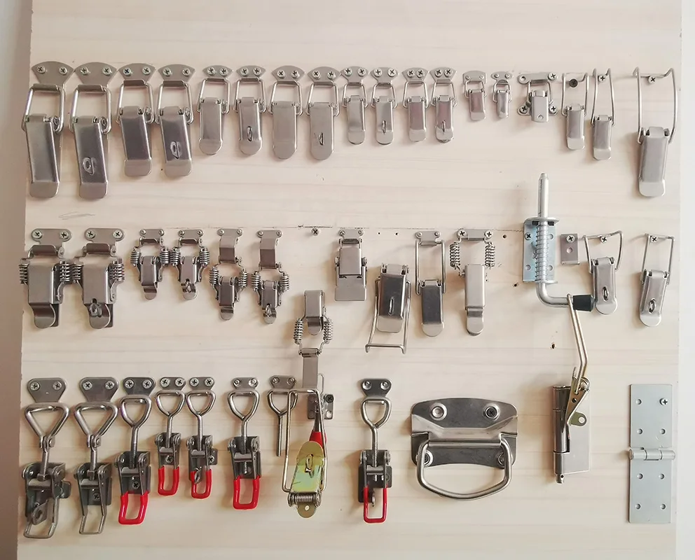 Iron Material Toggle Case Catch Latches spring latch padlock hasp with spring toggle latch