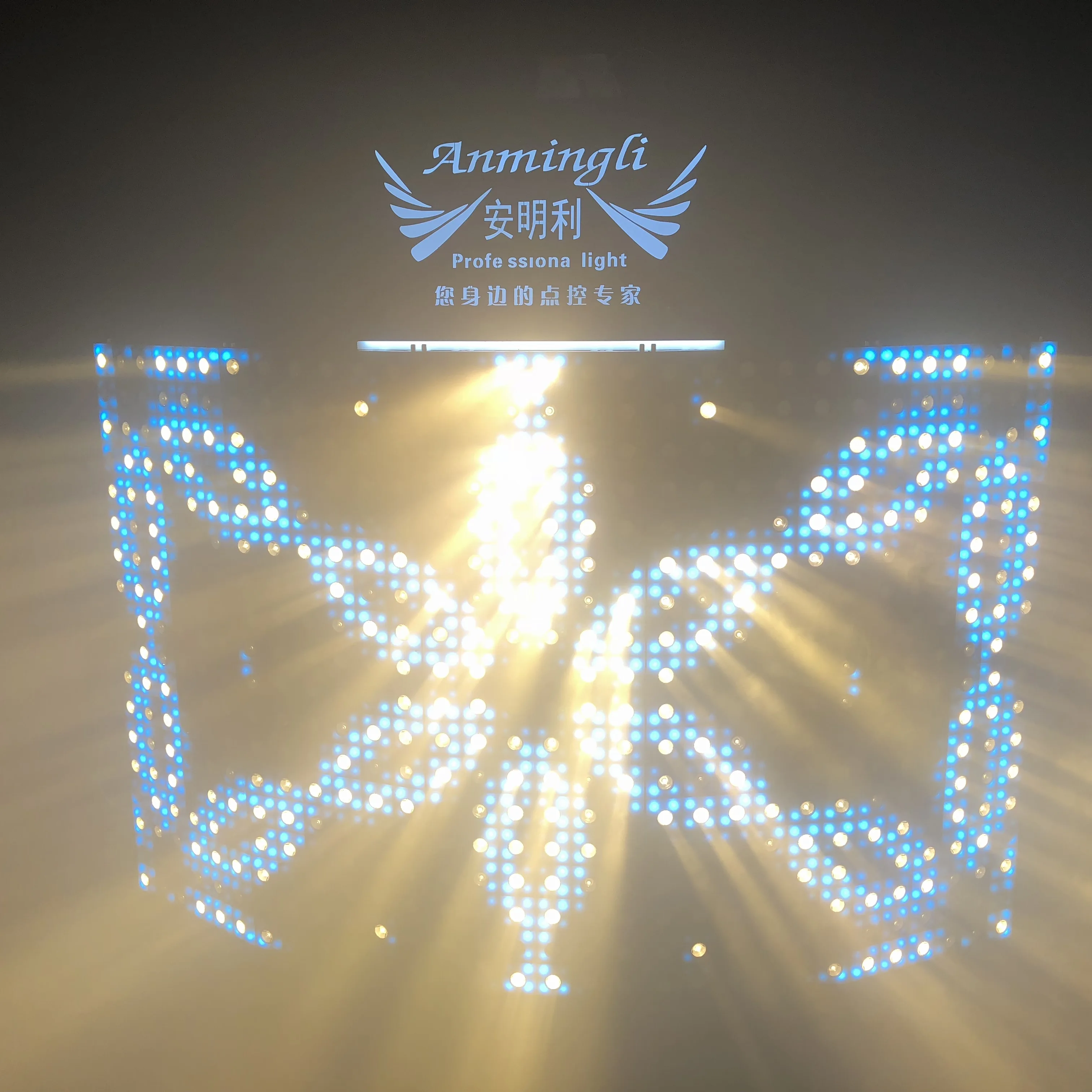 RDM/DMX512/Art-net/Kling-net warm white +RGB source  led matrix blinder /led panel light